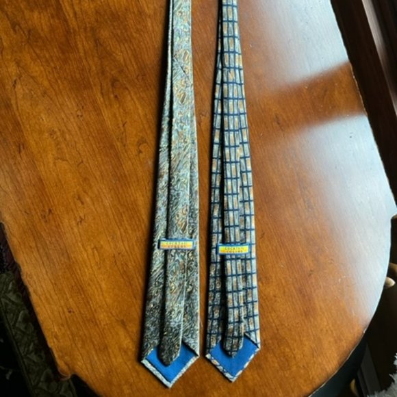 Ties (2) - Men's - 100% Silk - Watercolor look - Picture 2 of 5